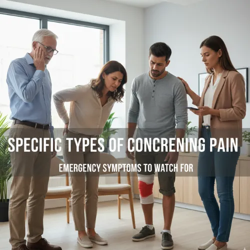 People experiencing different types of body pain that may indicate serious health issues